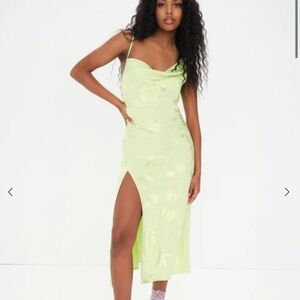 NWOT For Love & Lemons Ilana Midi Dress in Green Size S